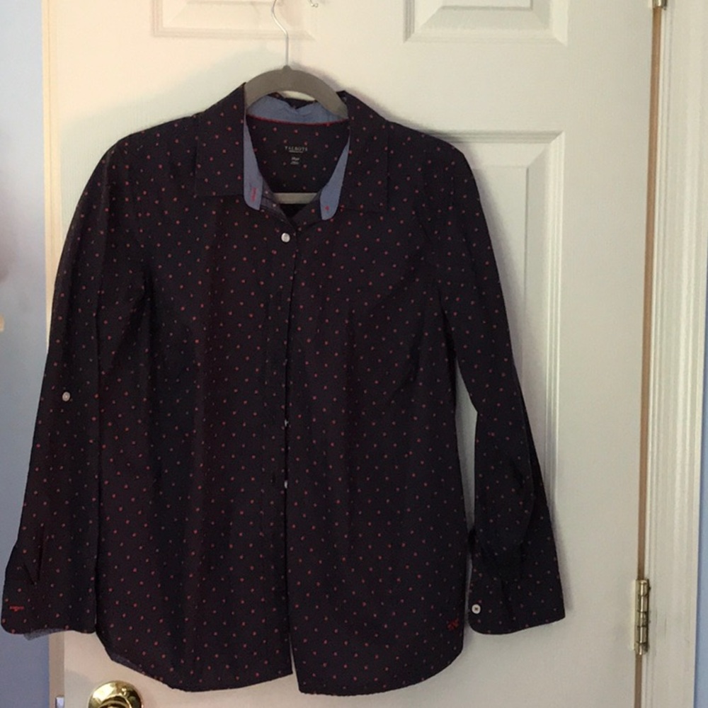 Blue long sleeve blouse